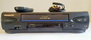 Panasonic Pv - V4022 4 - Head Omnivision Vhs/vcr Player Recorder With Remote