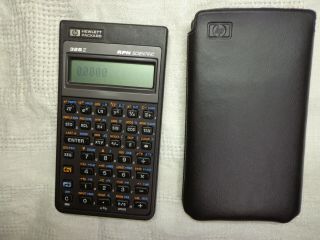HP 32SII RPN Scientific Calculator and case,  with A76 batteries 3