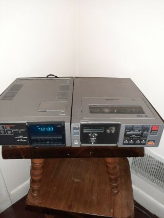 Sony Sl - 2000 Betamax Player Recorder & Sony Tuner Timer Unit Tt - 2000