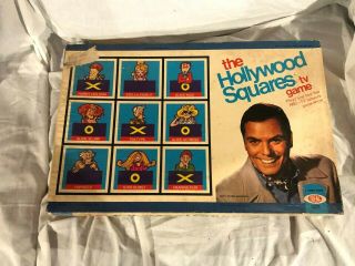 Vintage The Hollywood Squares Tv Game Show Board Game Ideal 1974