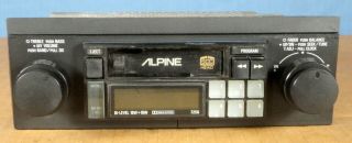 Old School Alpine 7256 Am/fm Stereo Radio Cassette Player Bench