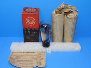 Rca Cunningham Cx - 345 Globe Tube With Hanging Filament Tests 115 45