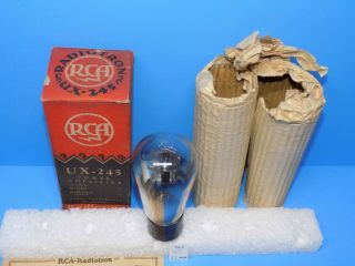 RCA CUNNINGHAM CX - 345 GLOBE TUBE WITH HANGING FILAMENT TESTS 115 45 2