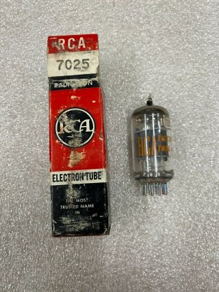 Nos Nib Rca 7025 Preamp Tube Low Noise 12ax7a (3 Available)