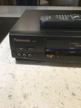 Panasonic VCR Omnivision PV - 9451 VHS Player 4 Head HiFi Stereo w/ Remote 2