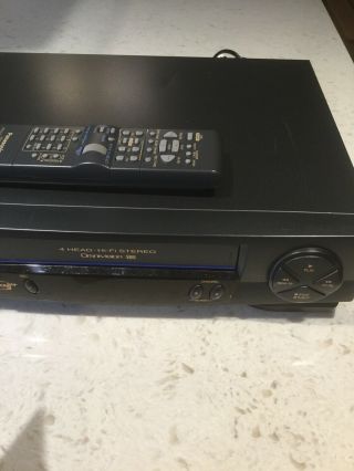 Panasonic VCR Omnivision PV - 9451 VHS Player 4 Head HiFi Stereo w/ Remote 3