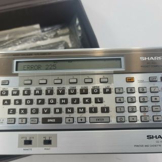 Sharp PC - 1500A Pocket Computer w/ CE - 150 Printer Interface in Case PARTS 2
