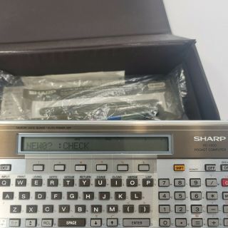 Sharp PC - 1500A Pocket Computer w/ CE - 150 Printer Interface in Case PARTS 3