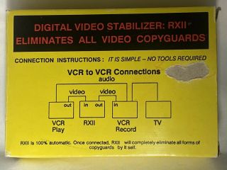 RXII Digital Video Stabilizer for VCR Macrovision 2