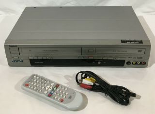 Symphonic Wfr205 Vcr Dvd Recorder Combo W/ Remote & Av Cable &