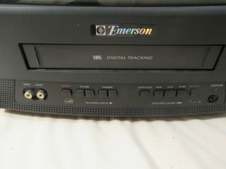 Emerson Tv / Vcr Vhs EWC1302 Retro Gaming - With Remote - 2