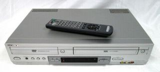 Sony Slv - D300p Dvd Vcr Cassette Recorder Combo Progressive Scan Hi - Fi W/ Remote