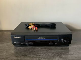 Panasonic Vcr Pv - V4021 4 Head Hi - Fi Vcr Vhs Video Player Recorder