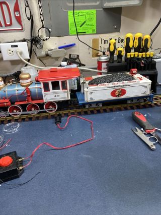 Bachmann Emmett Kelly Jr Circus Train Engine And Tender 49 G Scale Large