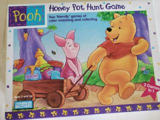 Vintage 1996 Parker Brothers Pooh - Honey Pot Hunt Game,  Complete