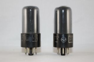 Matched Pair Rca Jan - Crc Military 6v6gt Vt - 107 - A Test Strong 100 - 102 Nos