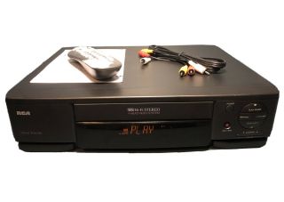 Rca Vr - 621hf 4 - Head Stereo Hi - Fi Vcr Vhs Player Recorder W Rca Remote & Av Cable