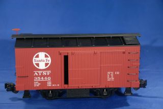 Aristo - Craft 3astf 5440 Santa Fe Red Box Car G Scale Train