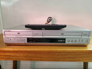 Sony Slv - D350p Vcr Dvd Combo Player Vhs Recorder 4 Head Hifi - W Remote