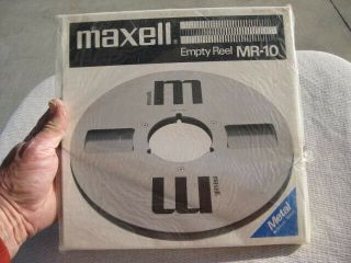 Maxell Mr - 10 Metal Reel To Reel For1/4 " Tape 10.  5 " Take Up Empty Reel