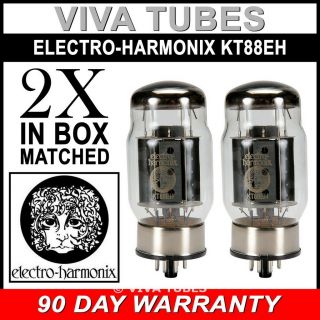 Brand Current Matched Pair (2) Electro - Harmonix Kt88 Vacuum Tubes