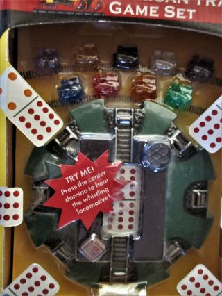 2002 The Fundex Mexican Train Dominoes Game Set " Toot Does Not Toot "