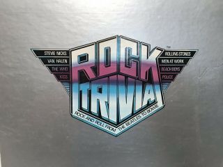 Vintage 1984 Pressman Rock Trivia Game Art Rock Trivia Cards Craft Project 3