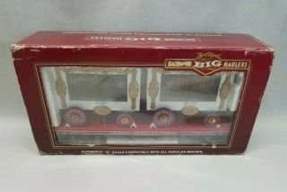Bachmann G Scale Circus 98372 Flat Car With 2 Cage Cars Lion & Tiger