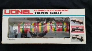 Lionel 9278 Life Savers 1 - D Tank Car No Box