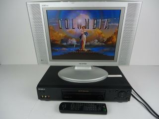 Sony Slv N77 Vcr Vhs With Remote & Av Cables - Perfectly