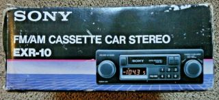 Sony Exr - 10 Vintage Dual Knob Cassette