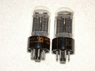2 X 6bx7gt Rca Tubes Very Strong Pair