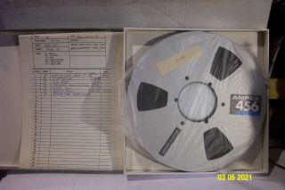 1 Ampex 456 Metal Reel To Reel 1/2 " X 10.  5 " W Tape " Bay Area R&b Band " Tape 2