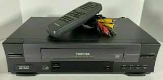 Toshiba W512 4 - Head Hifi Vhs Vcr Recorder W/ Tuner,  Remote Great