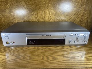 Sony Slv - N88 Video Cassette Recorder Player Hi - Fi Stereo &