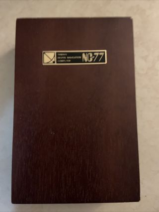 Vintage Rare Tamaya Nc - 77 Digital Navigation Computer W/ Wood Case