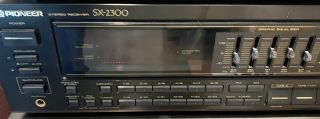 Vintage Pioneer SX - 2300 Stereo Receiver w/Graphic Equalizer 2