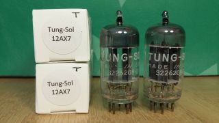 Tung - Sol 12ax7 Ecc83 Long Gray Plate 1962 Vacuum Tubes - 9 Matched