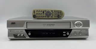 Jvc Hr - A60u Vhs Vcr Video Cassette Recorder Player 4 Head Hi - Fi W/ Remote