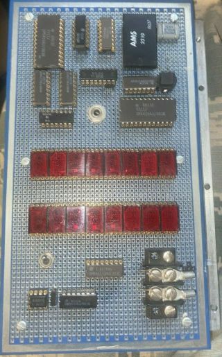 16pcs Hp 5082 - 7340 Hexidecimal Displays With Proto Board