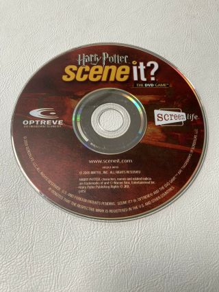 Scene It? Harry Potter 1st Edition Game Dvd Disc Only