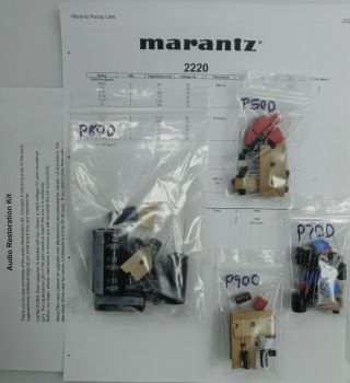 Marantz 2220 Deluxe Kit - Wima,  Nichicon,  On - Semi Restoration Recap Upgrade