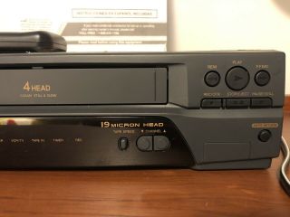 Symphonic SL2940 4 - Head VCR/ VHS Player Recorder 3