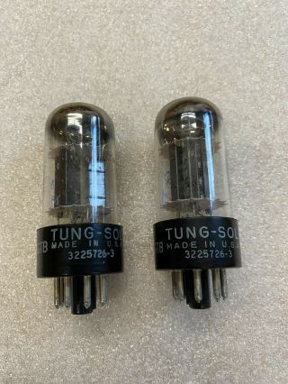 1957 Tung - Sol 6sn7gtb Pair Low Noise Preamp Tubes Test Nos