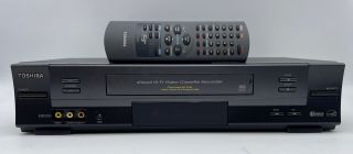 Toshiba W - 625 Vcr 4 Head Hifi Vhs Video Cassette Recorder Player W/ Remote