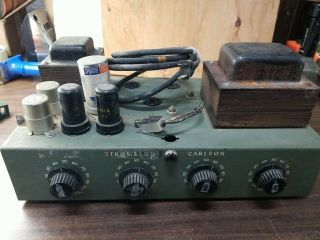 Stromberg Carlson Au - 58b Tube Amplifier Vintage Audio Restoration Project