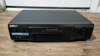 Sony Slv - N51 Vcr Vhs Player/recorder And No Remote