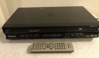 Panasonic Pv - D4745 Dvd Vhs Video Cassette Recorder Vcr Combo With Remote