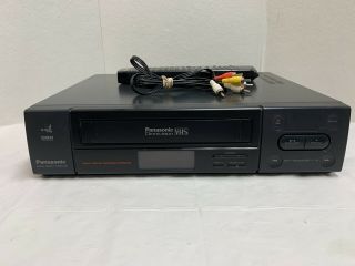 Panasonic Vcr Video Cassette Recorder Player Pv - 4920 4 Head With Remote -