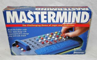 Mastermind The Challenging Game Of Logic & Deduction Pressman Complete - 1996 - Vgc